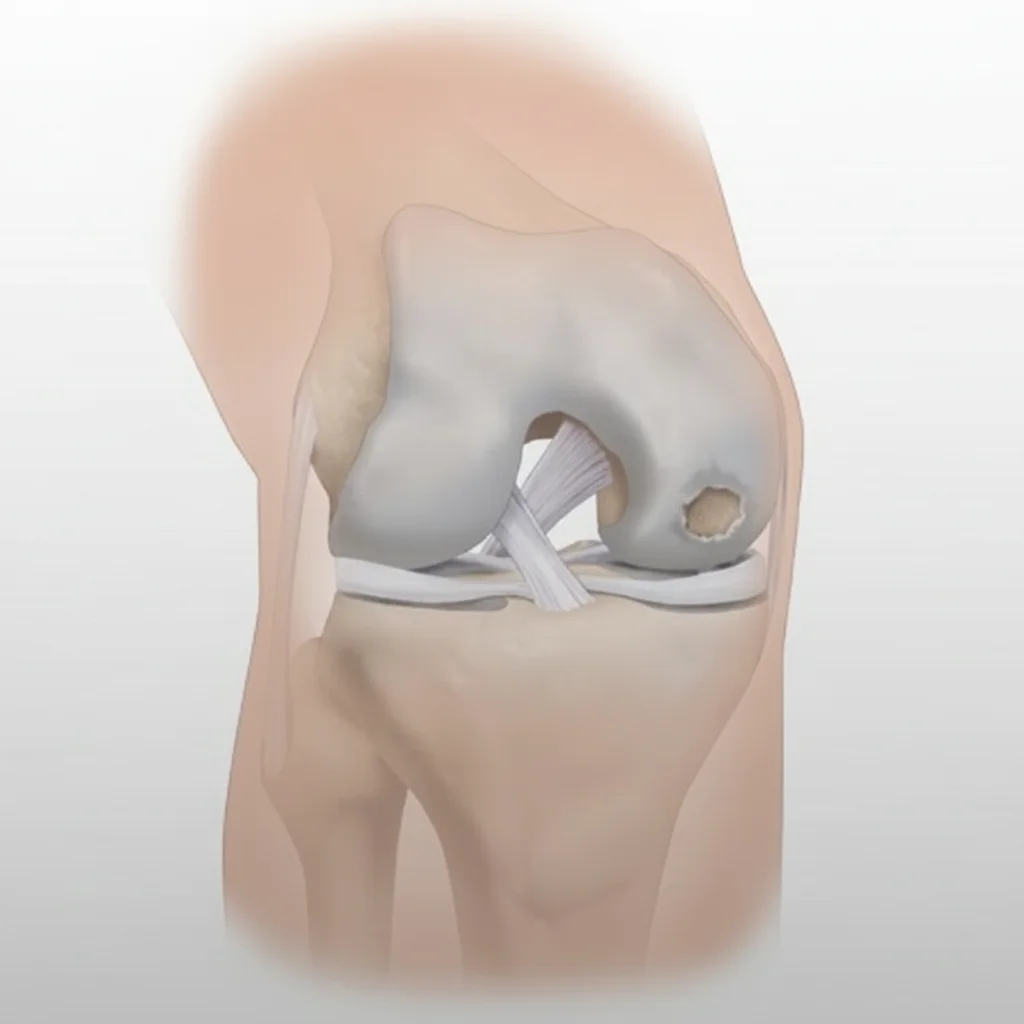 Cartilage defect illustration